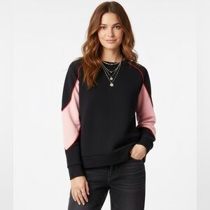 MAJE Tony Colorblock Jersey Sweatshirt Size 3 or Large